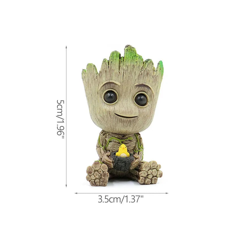 Home Dekoration Handwerk Miniatur Modell Büro Desktop Display Cartoon Groot Figuren Handwerk Dekor Baum Mann Ornament 5CM