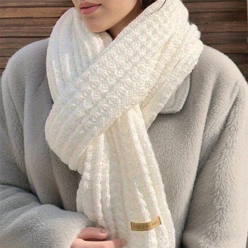 Winterschal für Damen und Herren, dicker Zopfmuster, klobiger langer warmer Schal für Reisen, Büro, warme Kaschmirschals, Halstuch