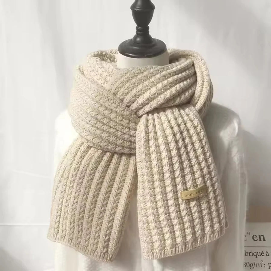 Winterschal für Damen und Herren, dicker Zopfmuster, klobiger langer warmer Schal für Reisen, Büro, warme Kaschmirschals, Halstuch
