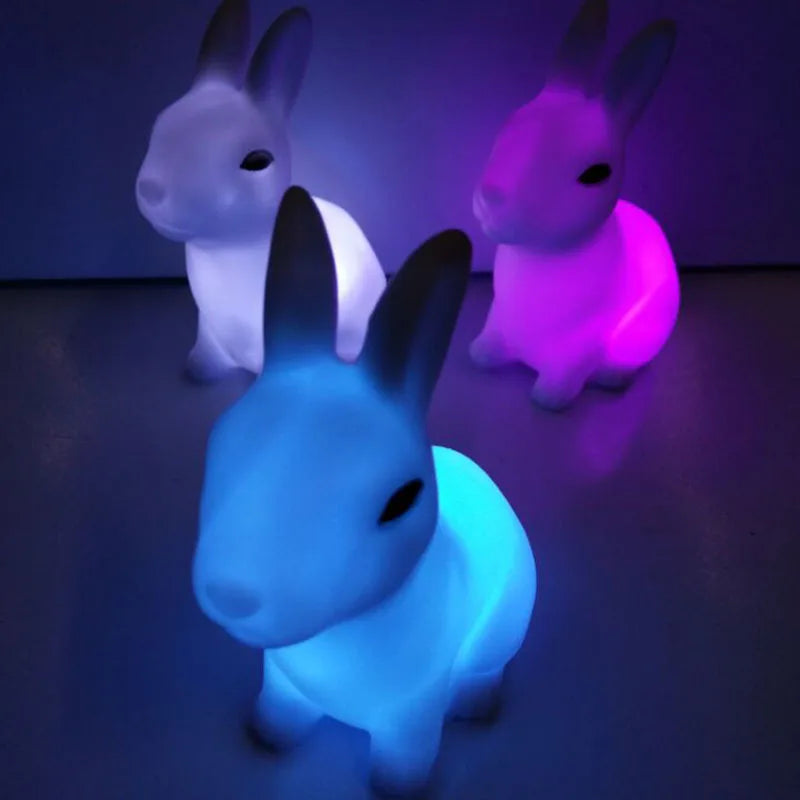 Hasen-Nachtlicht mit Farbwechsel – süße LED-Lampe für Kinder