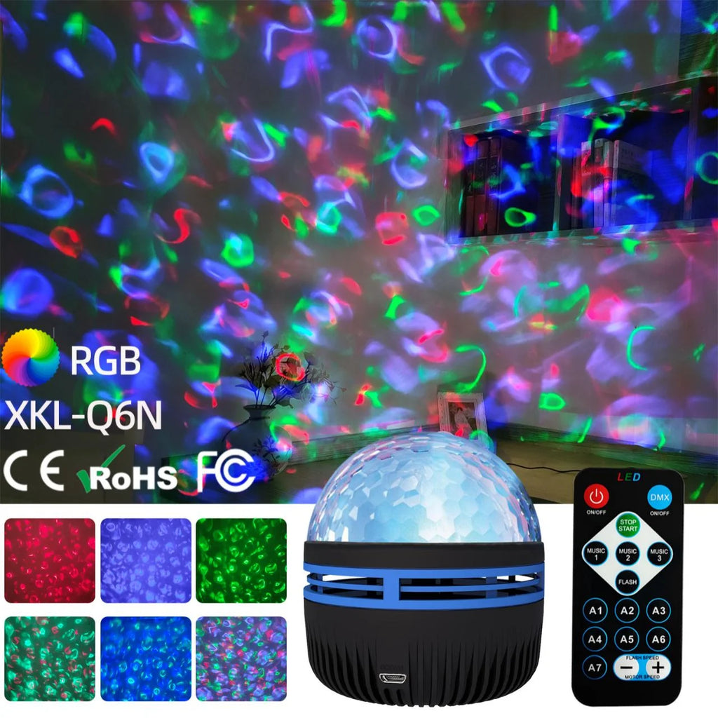 LED Star Galaxy Projektor Lampe USB Auto Rotierenden Magische Kugel Mond Licht Bunte Sternen Himmel Fernbedienung Nacht Lichter Zimmer Dekor