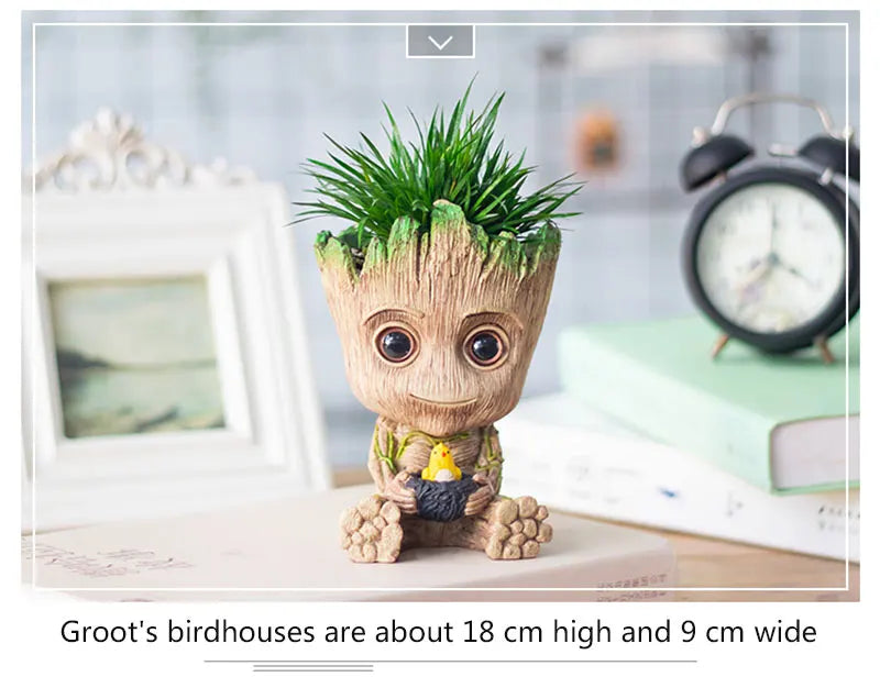 Home Dekoration Handwerk Miniatur Modell Büro Desktop Display Cartoon Groot Figuren Handwerk Dekor Baum Mann Ornament 5CM