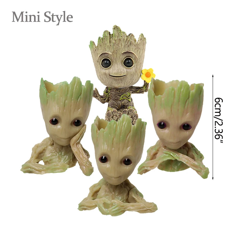 Home Dekoration Handwerk Miniatur Modell Büro Desktop Display Cartoon Groot Figuren Handwerk Dekor Baum Mann Ornament 5CM