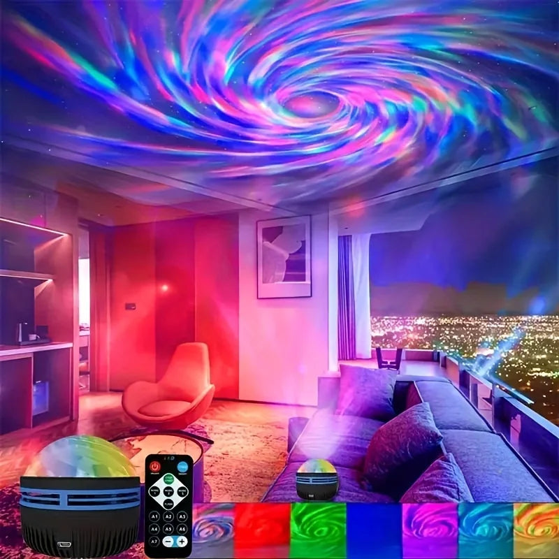 LED Star Galaxy Projektor Lampe USB Auto Rotierenden Magische Kugel Mond Licht Bunte Sternen Himmel Fernbedienung Nacht Lichter Zimmer Dekor