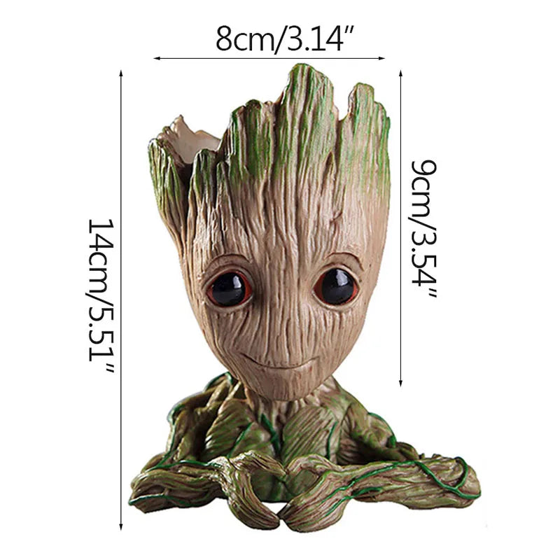 Home Dekoration Handwerk Miniatur Modell Büro Desktop Display Cartoon Groot Figuren Handwerk Dekor Baum Mann Ornament 5CM