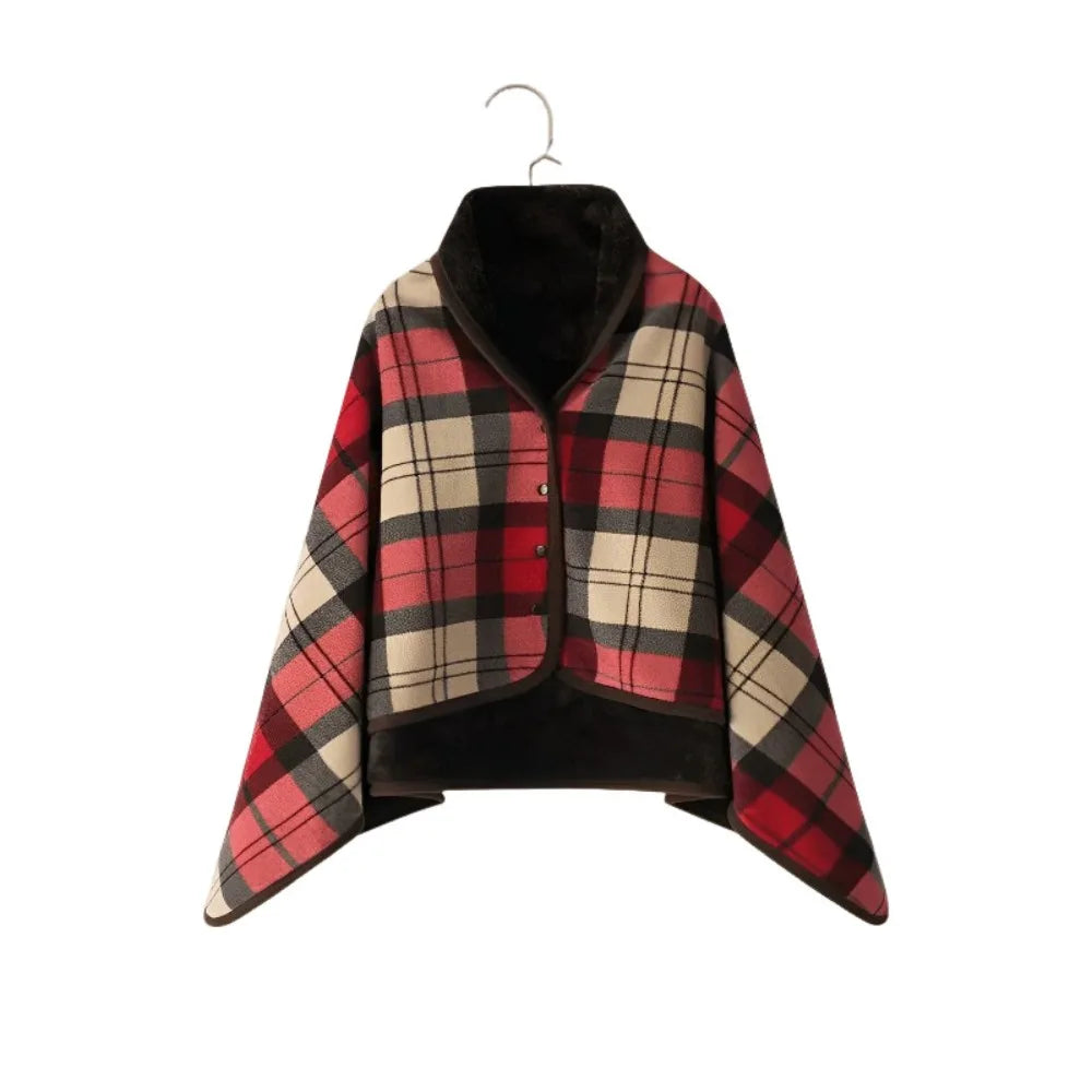 Lazy Plaid Tragbare Decke verdicken weiche lässige Bürodecke mit Knopf warme Home Schal Decke Winter