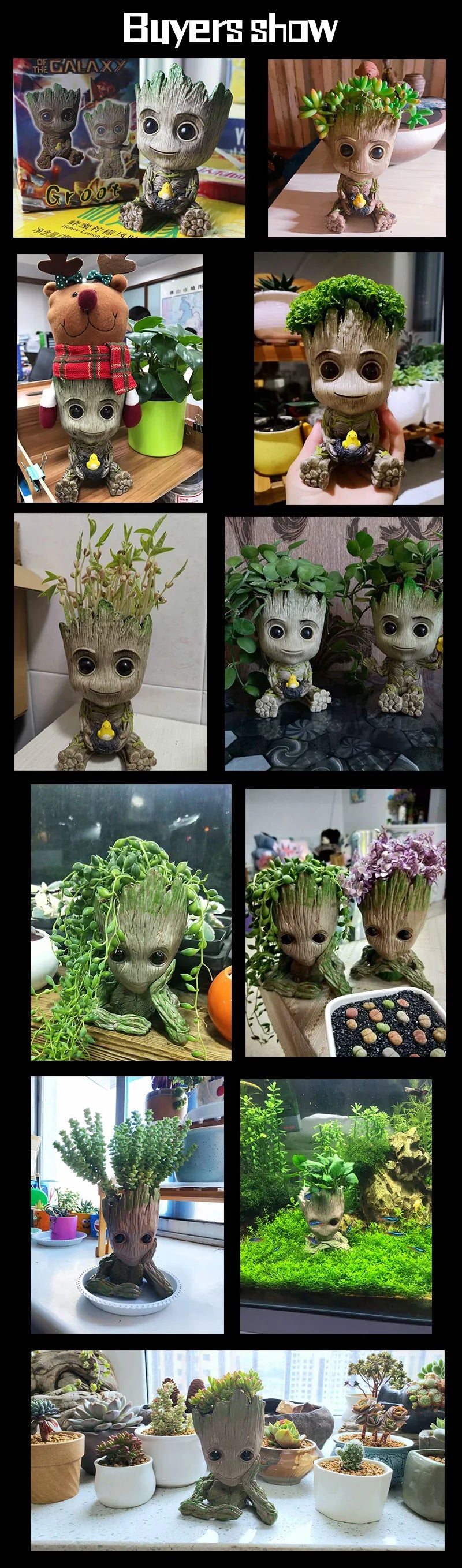 Home Dekoration Handwerk Miniatur Modell Büro Desktop Display Cartoon Groot Figuren Handwerk Dekor Baum Mann Ornament 5CM