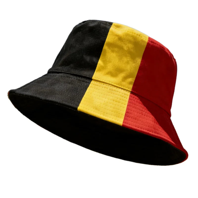 2026 Länder Nationalflaggen Fischerhut für Herren und Damen – Wendbarer Sonnenhut für Fußballfans und Partys – Fußballpokal-Fischerhut