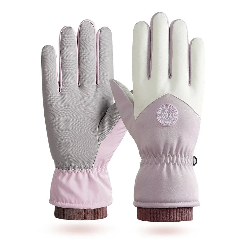 Winter Paar Ski Handschuhe Verdickte Thermo Handschuhe Einstellbare Schließen Nicht-slip Touchscreen Handschuhe Wasserdicht Kälte-beweis