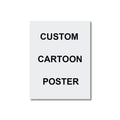 Benutzerdefiniertes Porträt im Cartoon-Stil aus dem Foto, personalisiertes Cartoon-Weihnachtsgeschenk für Paare, Familien, Kinder – einzigartiges Wandkunst-Poster