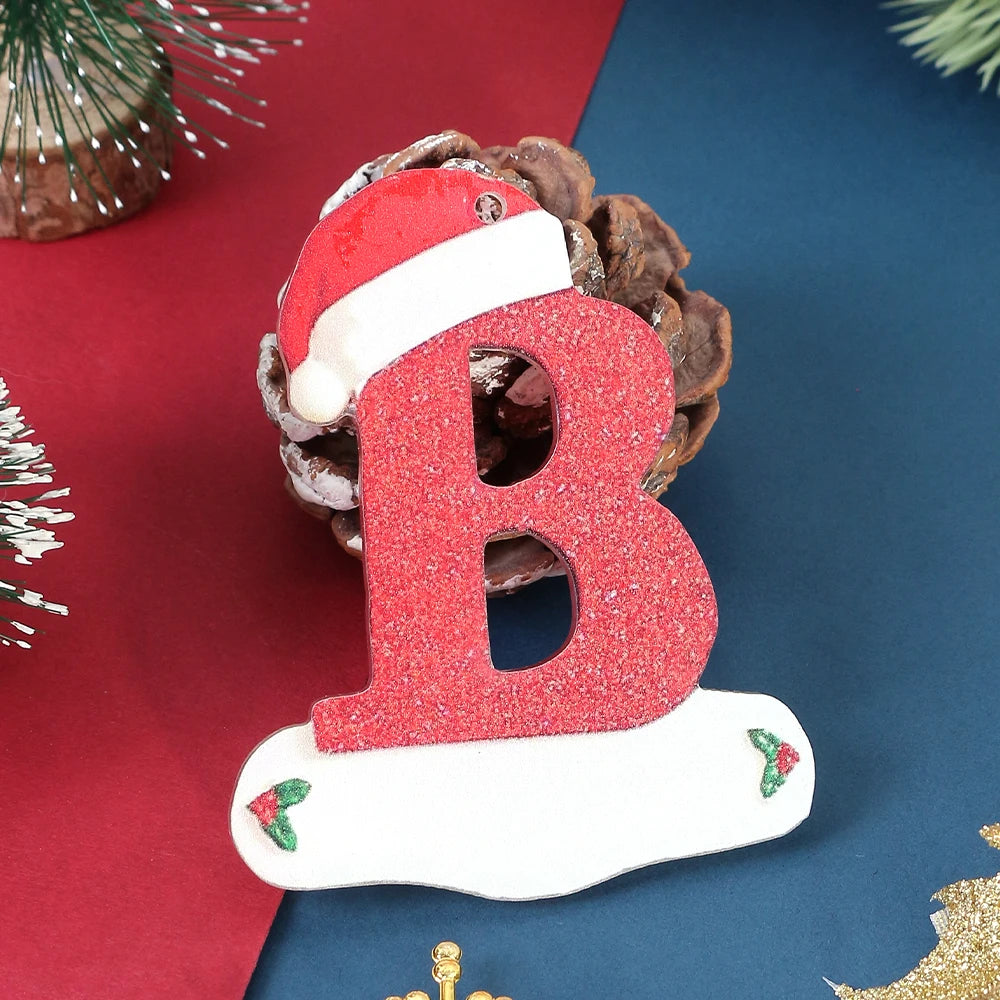 Winter 26 Buchstaben Weihnachtsdekoration 3D Harz hängen Anhänger Party Home Zimmer Weihnachtsbaum Dekor Freunde Familien DIY Geschenke