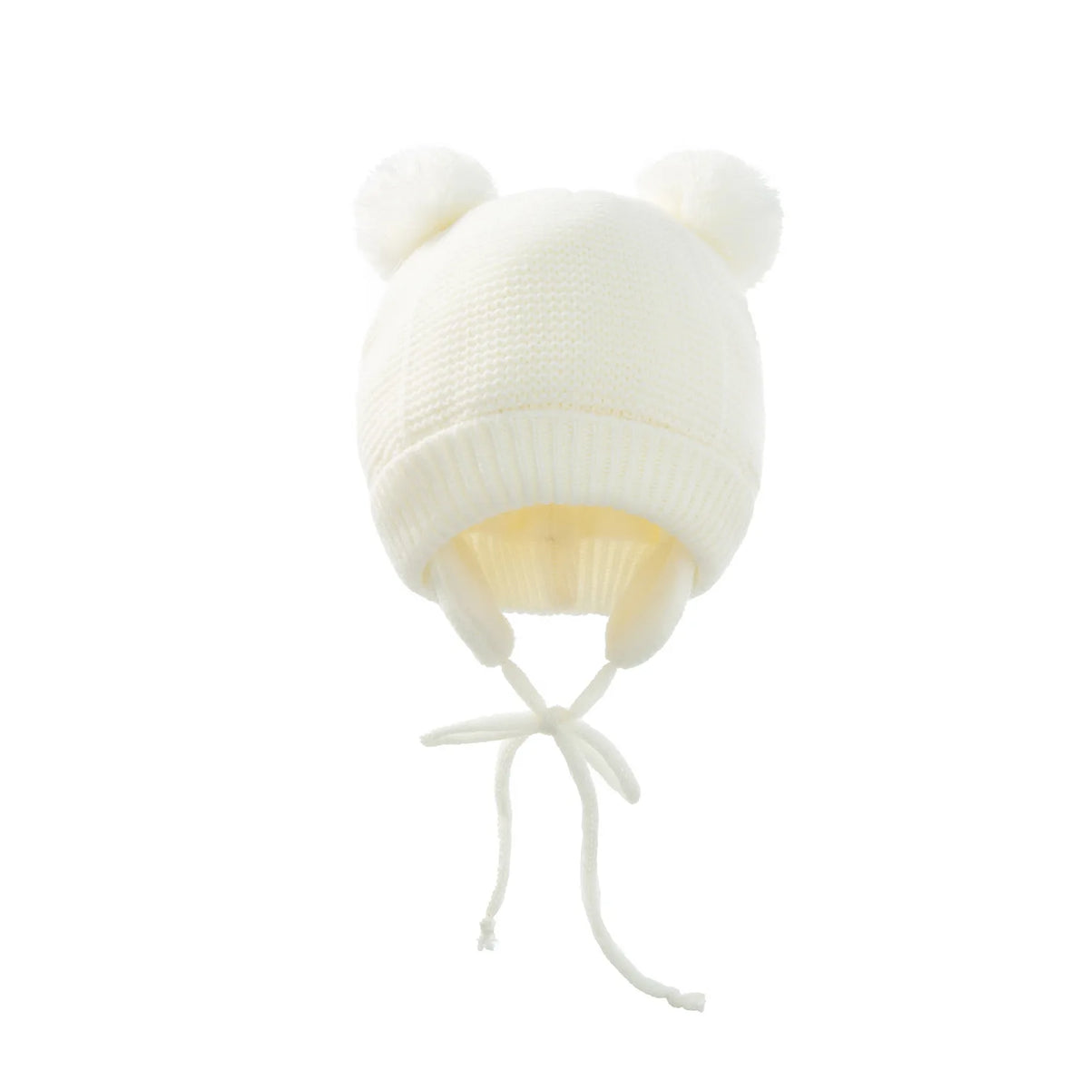 Winter-Babymütze für 0–12 Monate, Jungen und Mädchen, Zubehör, Strickmütze, Kindermütze, Fleece, warme Handschuhe, dicke Winterohr-Kindermütze, Babymütze