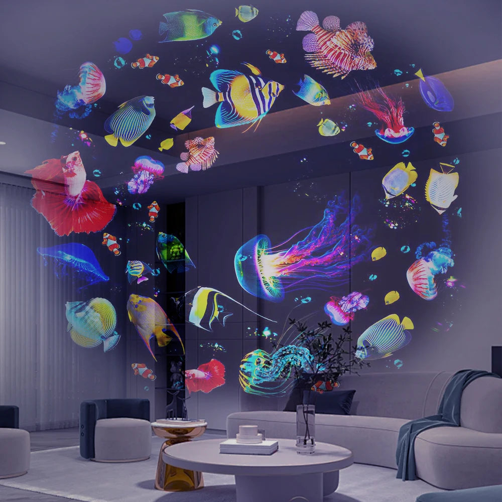Sternprojektor Nachtlichtscheibe Planetariumsprojektorscheibe 4K HD Galaxy Projektor Lichtscheibe – 6er-Pack (Projektor nicht im Lieferumfang enthalten)