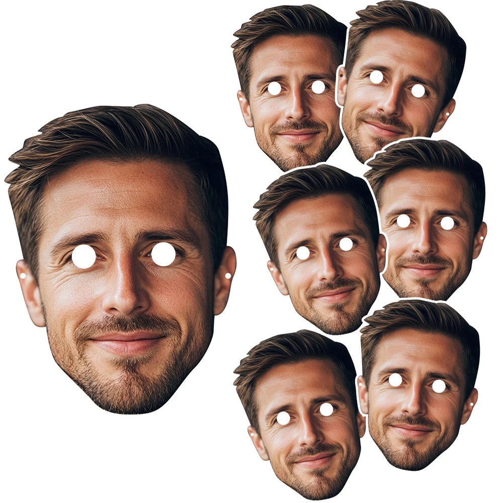 Benutzerdefinierte Gesichtsmaske, personalisierte Foto-Gesichtsmasken, Selfie-Fotoautomaten-Requisiten für Geburtstag, Hochzeit, Junggesellenabschied