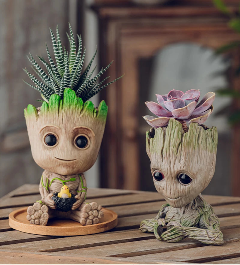 Home Dekoration Handwerk Miniatur Modell Büro Desktop Display Cartoon Groot Figuren Handwerk Dekor Baum Mann Ornament 5CM