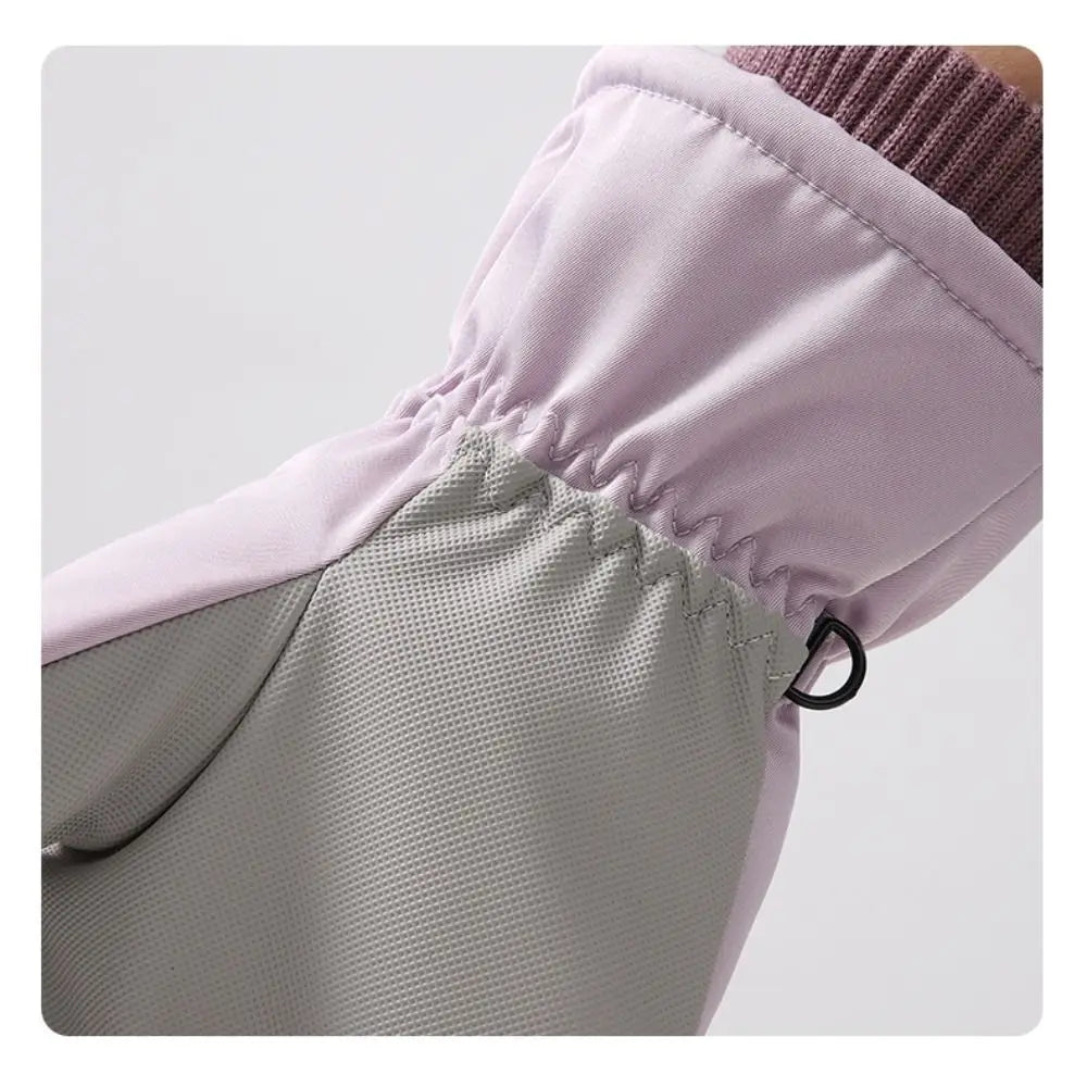 Winter Paar Ski Handschuhe Verdickte Thermo Handschuhe Einstellbare Schließen Nicht-slip Touchscreen Handschuhe Wasserdicht Kälte-beweis