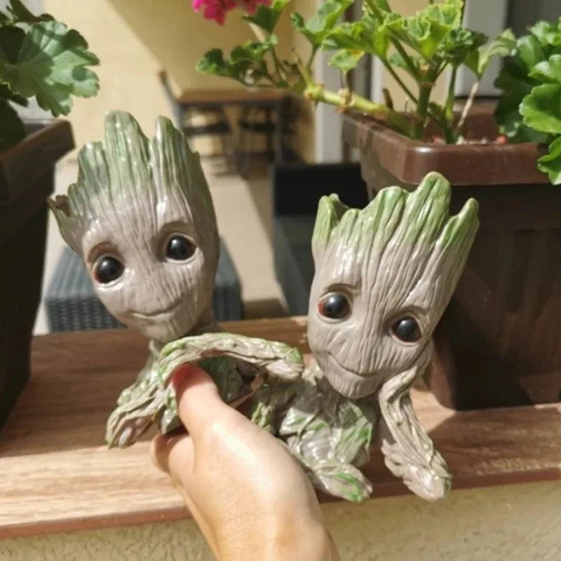 Home Dekoration Handwerk Miniatur Modell Büro Desktop Display Cartoon Groot Figuren Handwerk Dekor Baum Mann Ornament 5CM