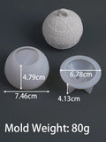 Weihnachten Relief Schnee Beere Kerze Glas Silikon Form DIY Runde Kugel Lagerung Box Formen Gips Harz Herstellung Kit Weihnachten Handwerk Deco