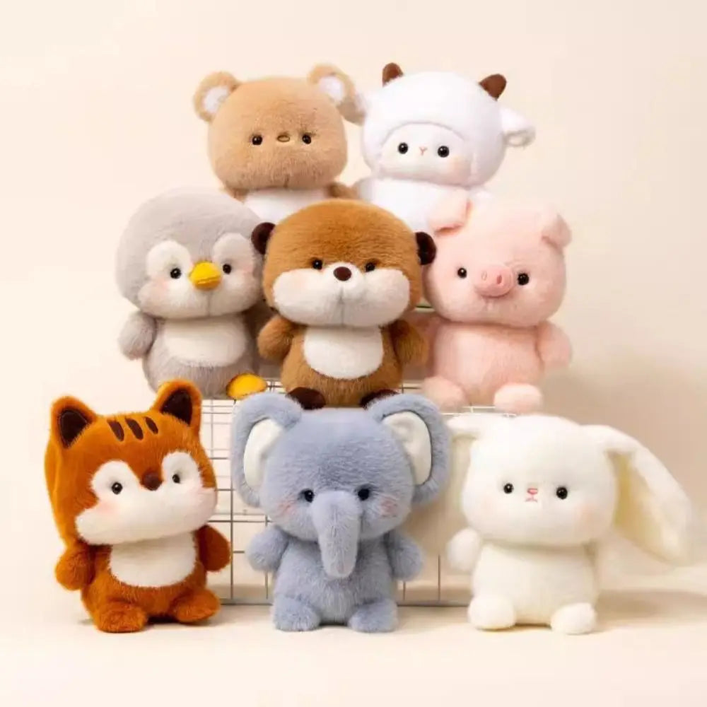 Niedliche 16 cm große Plüsch-Begleiterpuppe, Capybara-Elefant, Stofftier, Kissen, Plüschbär, Tier-Plüschtier, Schlafgeschenk