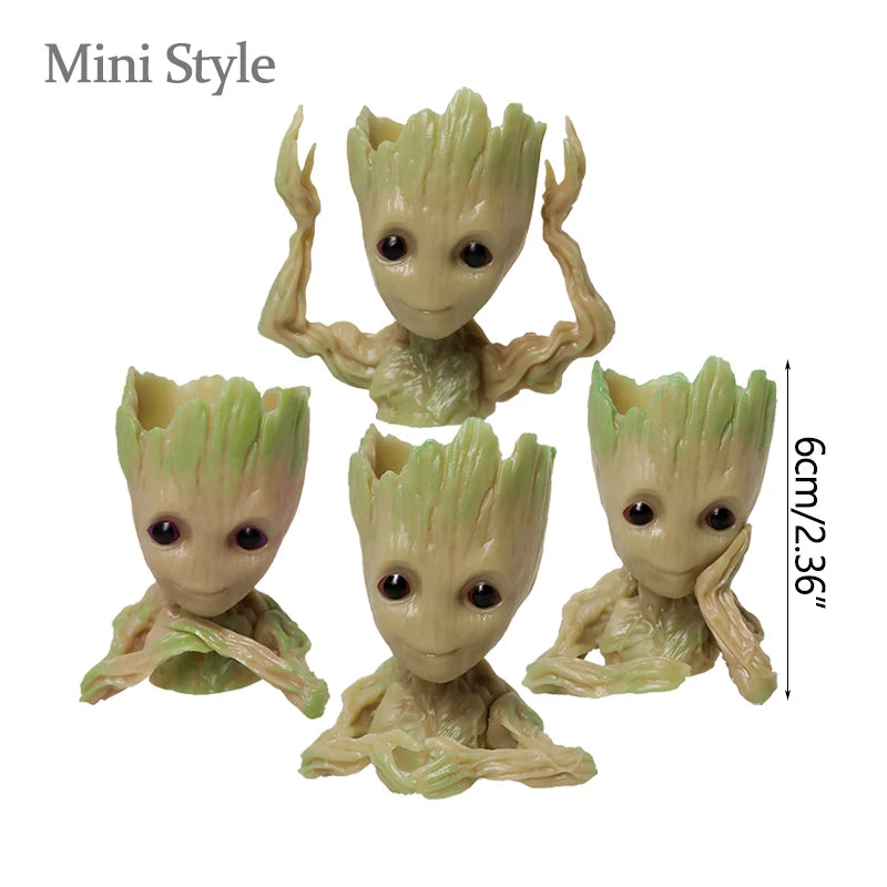 Home Dekoration Handwerk Miniatur Modell Büro Desktop Display Cartoon Groot Figuren Handwerk Dekor Baum Mann Ornament 5CM