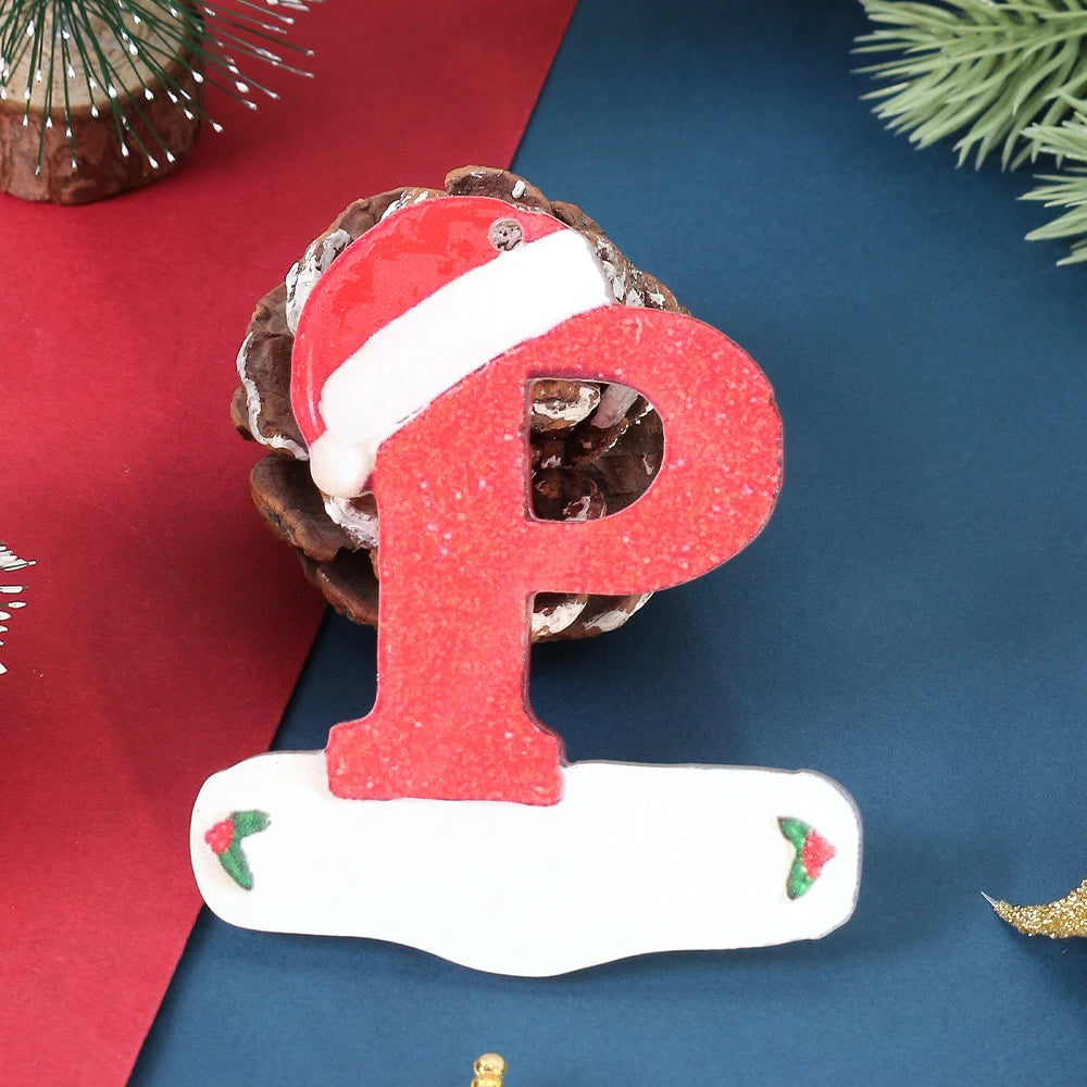 Winter 26 Buchstaben Weihnachtsdekoration 3D Harz hängen Anhänger Party Home Zimmer Weihnachtsbaum Dekor Freunde Familien DIY Geschenke