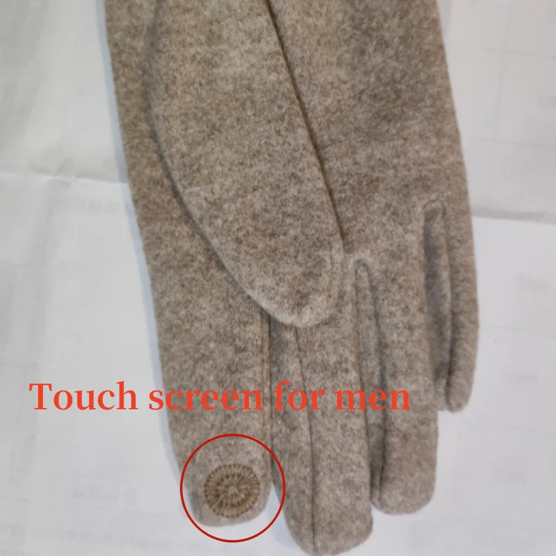 Winter-Kaschmirhandschuhe für Damen, warme Touchscreen-Handschuhe, Herrenhandschuhe, Outdoor-Kälteschutz, Radfahren, dicke Vollfinger-Fäustlinge