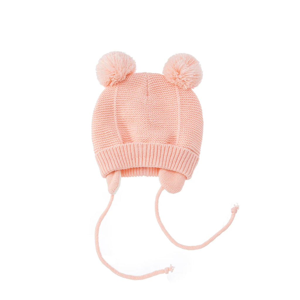 Winter-Babymütze für 0–12 Monate, Jungen und Mädchen, Zubehör, Strickmütze, Kindermütze, Fleece, warme Handschuhe, dicke Winterohr-Kindermütze, Babymütze