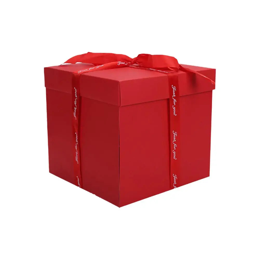 Mehrschichtige Überraschungs-Geschenkbox mit Band, explosive Geburtstags-/Weihnachtsgeschenkbox für Süßigkeiten, Schmuck, DIY-Geschenkpräsentation