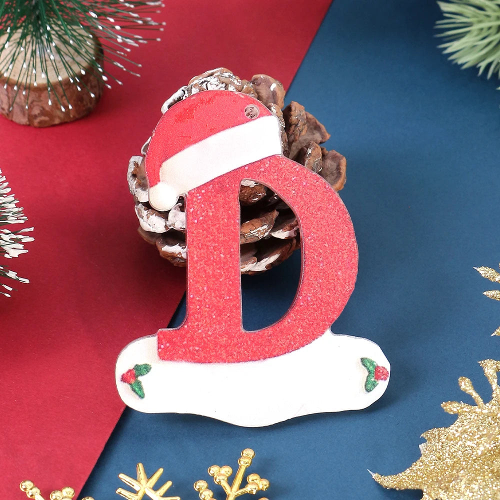 Winter 26 Buchstaben Weihnachtsdekoration 3D Harz hängen Anhänger Party Home Zimmer Weihnachtsbaum Dekor Freunde Familien DIY Geschenke