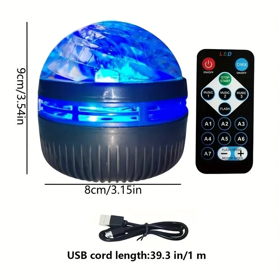 LED Star Galaxy Projektor Lampe USB Auto Rotierenden Magische Kugel Mond Licht Bunte Sternen Himmel Fernbedienung Nacht Lichter Zimmer Dekor
