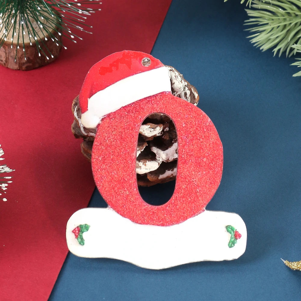 Winter 26 Buchstaben Weihnachtsdekoration 3D Harz hängen Anhänger Party Home Zimmer Weihnachtsbaum Dekor Freunde Familien DIY Geschenke