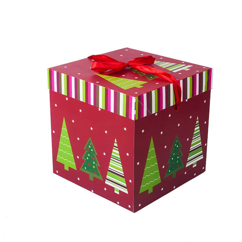 Weihnachtsgeschenkboxen, Geschenkverpackung, Frohe Weihnachten, Dekorative Kartons für Weihnachten, Heimparty-Dekoration, Neujahr, Süßigkeitenbox, Etui