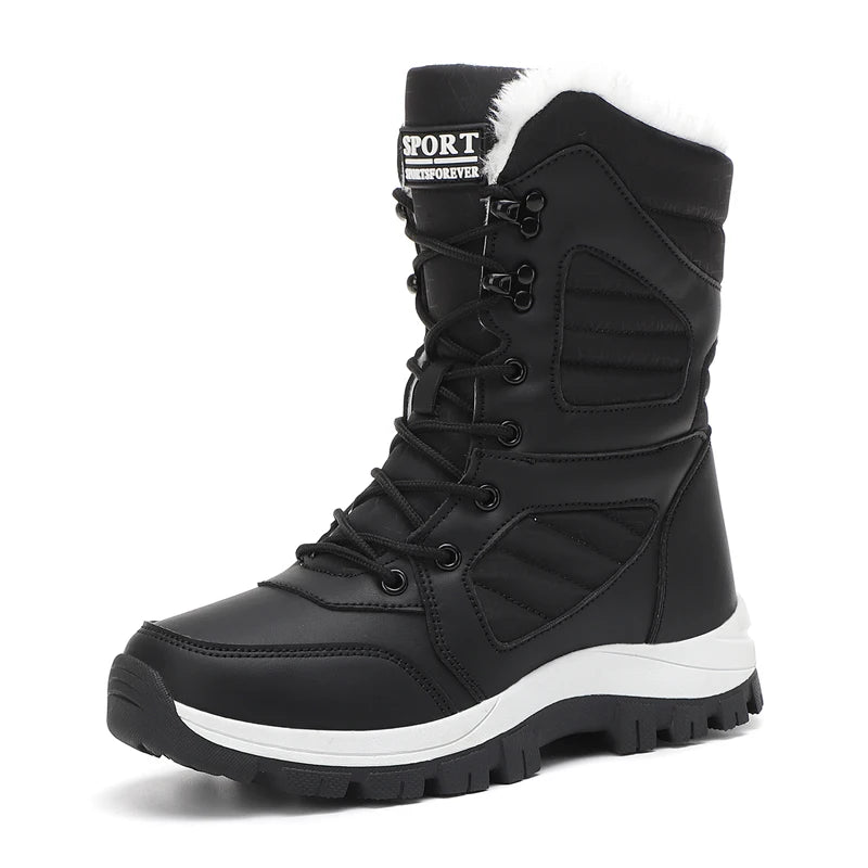 Winter Frauen Schnee Boot High-top Wasserdichte Stiefeletten Damen Dicke Plus Warme Schnee Wandern Stiefel Outdoor Baumwolle Schuhe turnschuhe
