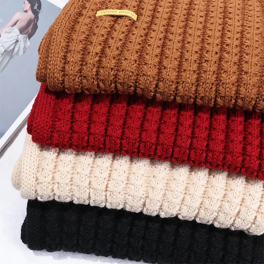 Winterschal für Damen und Herren, dicker Zopfmuster, klobiger langer warmer Schal für Reisen, Büro, warme Kaschmirschals, Halstuch