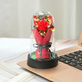 Ewiger Rosen-LED-Glaskuppel-Blumenstrauß, romantisch beleuchtete Verzierung, perfektes Valentinstag, Weihnachten, Heimdekoration, romantisches Geschenk