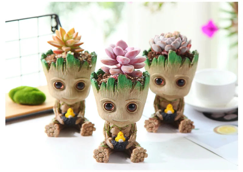 Home Dekoration Handwerk Miniatur Modell Büro Desktop Display Cartoon Groot Figuren Handwerk Dekor Baum Mann Ornament 5CM