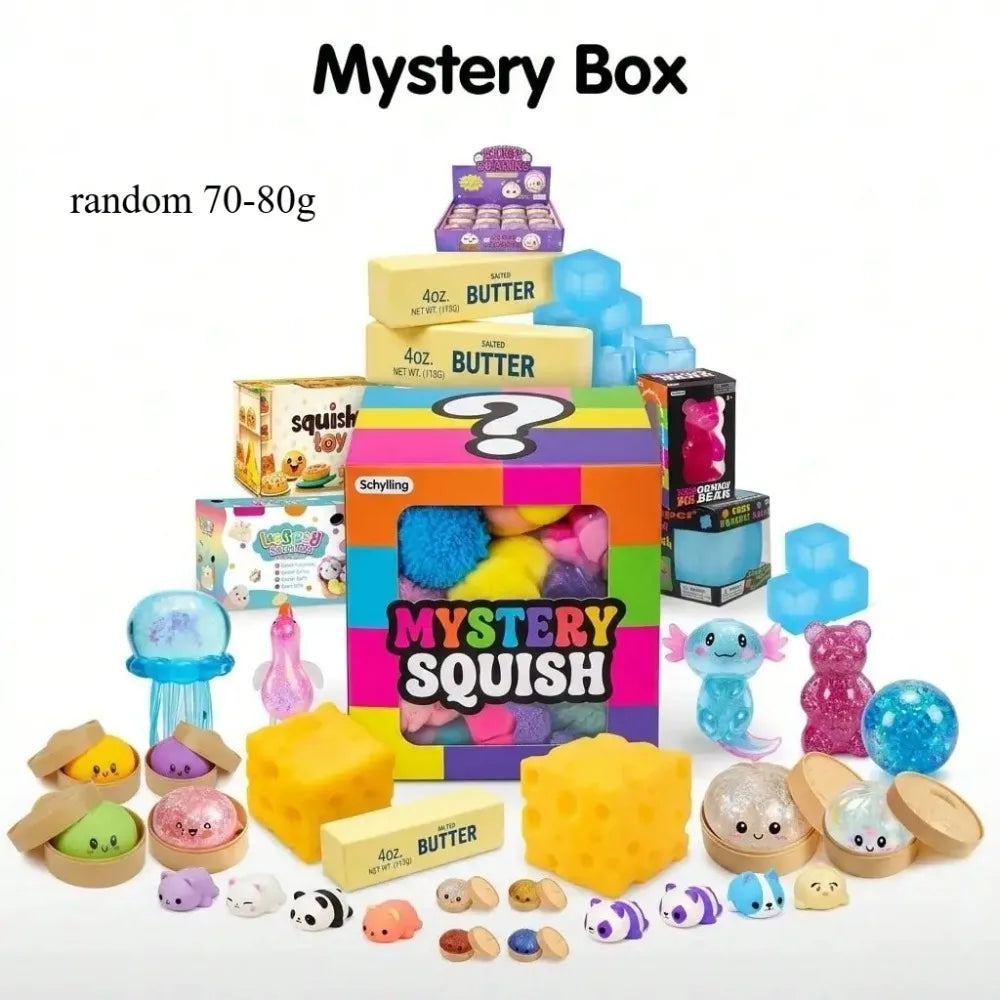 Zufällige Squishy Mystery Box: Süße Butter-Käse-Quetschfigur, langsam aufsteigend, Blind Box