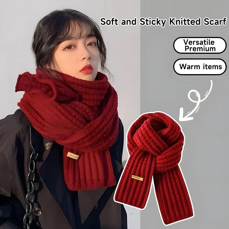 Winterschal für Damen und Herren, dicker Zopfmuster, klobiger langer warmer Schal für Reisen, Büro, warme Kaschmirschals, Halstuch