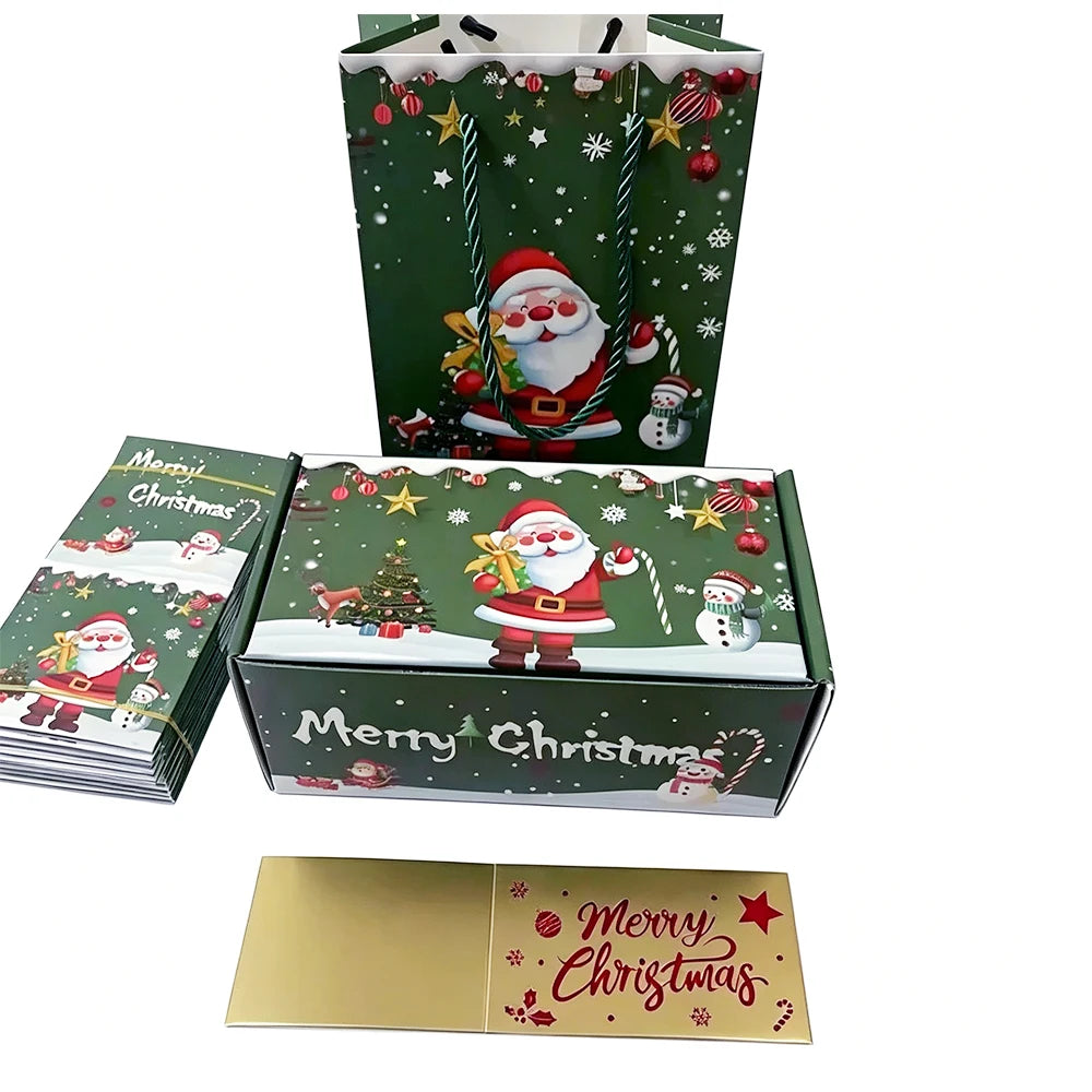 Weihnachts-Überraschungs-Geschenkbox mit Geldfunktion, Rot/Grün, Faltbare Pop-up-Papierboxen für Weihnachten, DIY-Geldgeschenk, Partydekoration