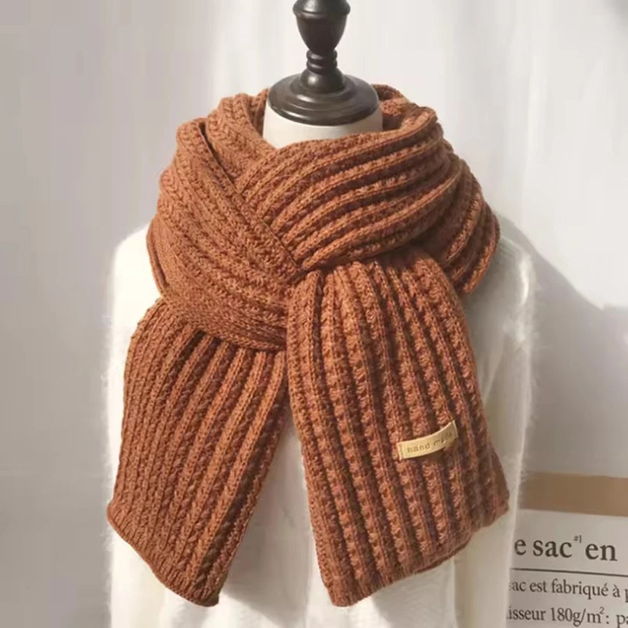 Winterschal für Damen und Herren, dicker Zopfmuster, klobiger langer warmer Schal für Reisen, Büro, warme Kaschmirschals, Halstuch