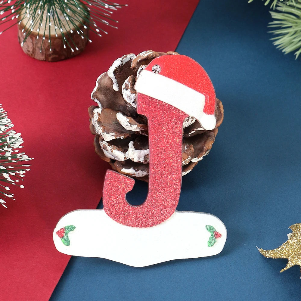 Winter 26 Buchstaben Weihnachtsdekoration 3D Harz hängen Anhänger Party Home Zimmer Weihnachtsbaum Dekor Freunde Familien DIY Geschenke