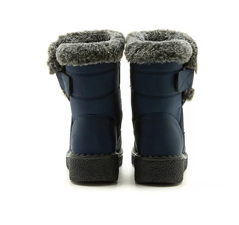 Frauen Stiefel 2025, Trend Winter Schuhe Für Frauen Winter Stiefel Knöchel Low Heels Botas Mujer Wasserdichte Schnee Stiefel Mit Pelz schuhe