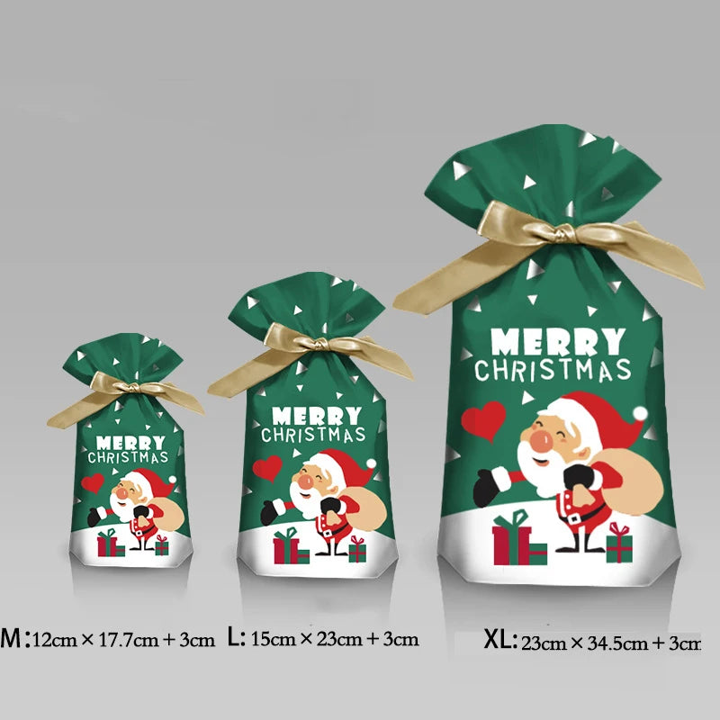 Weihnachtliche Geschenktüte Weihnachtsdekoration für Zuhause Schneeflocken-Geschenktasche Weihnachtsverpackungshalter Neujahr