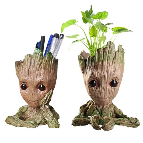 Baummensch Blumentopf-Figur – Miniatur-Deko für Schreibtisch & Zuhause
