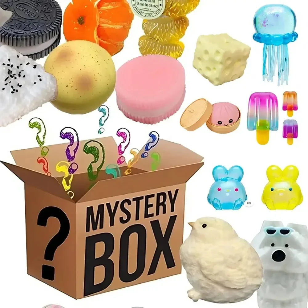 Zufällige Squishy Mystery Box: Süße Butter-Käse-Quetschfigur, langsam aufsteigend, Blind Box