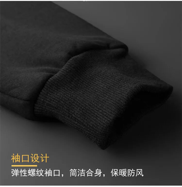 Winter Lammwolle Mäntel Verdicken Warme Jacken Lange Sleeve Zipper Hoodies Casual Sport Fleece Schwarz Mantel Mit Kapuze Männer Frauen Jacke