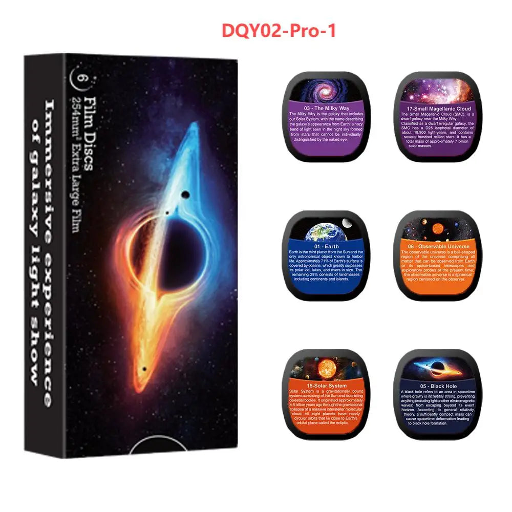 Sternprojektor Nachtlichtscheibe Planetariumsprojektorscheibe 4K HD Galaxy Projektor Lichtscheibe – 6er-Pack (Projektor nicht im Lieferumfang enthalten)