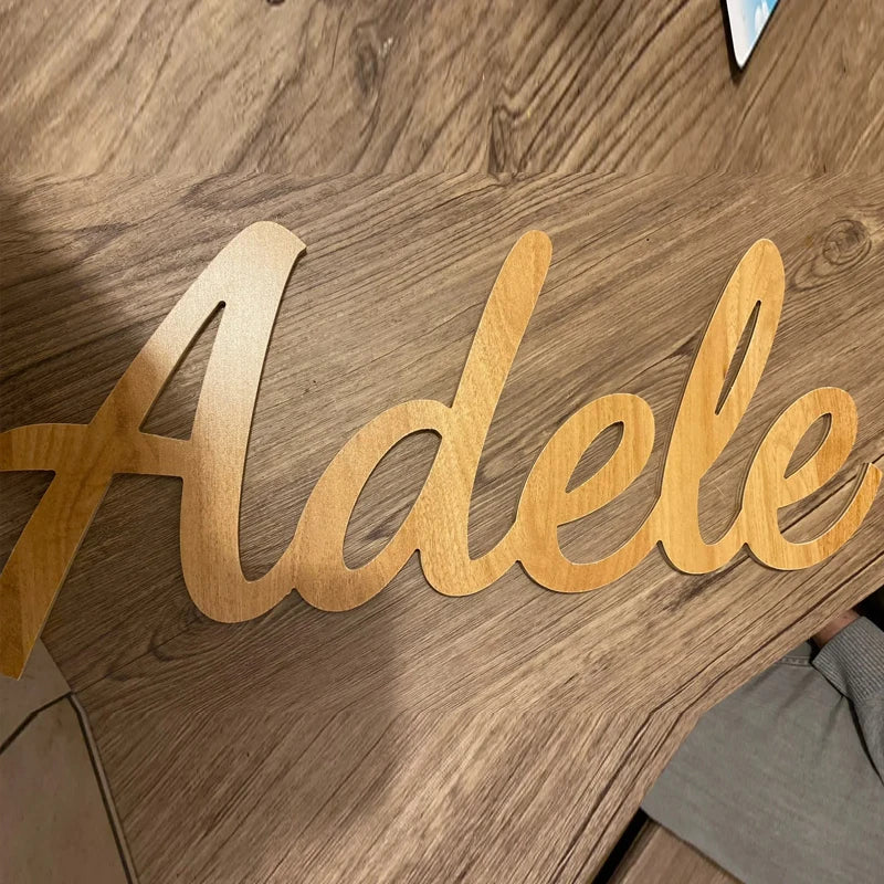 Namensschild aus Holz, individuelles Namensschild, personalisiertes Kinderzimmer-Dekor, Wanddekoration, Namensschild für Kinderzimmer