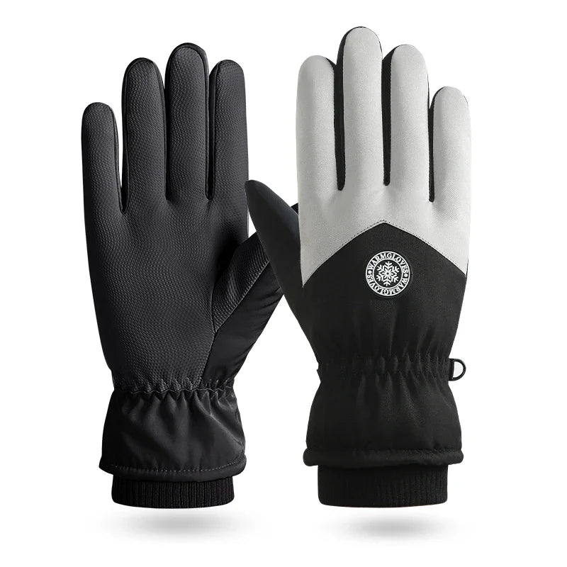 Winter Paar Ski Handschuhe Verdickte Thermo Handschuhe Einstellbare Schließen Nicht-slip Touchscreen Handschuhe Wasserdicht Kälte-beweis