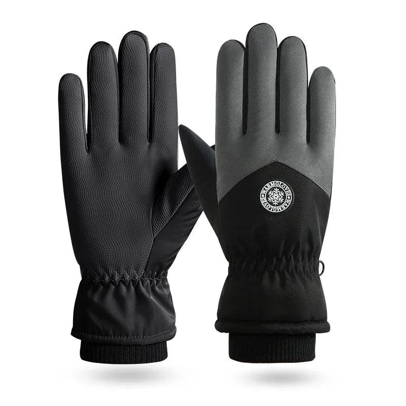 Winter Paar Ski Handschuhe Verdickte Thermo Handschuhe Einstellbare Schließen Nicht-slip Touchscreen Handschuhe Wasserdicht Kälte-beweis